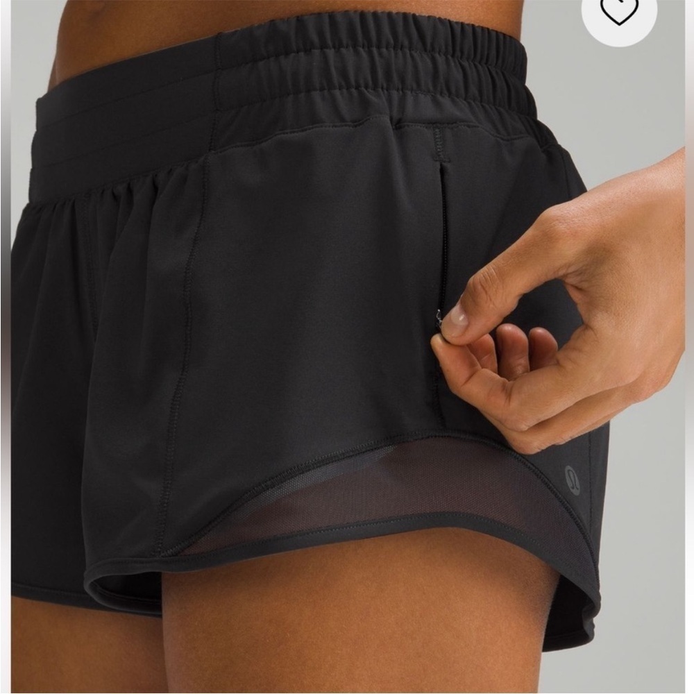 Lululemon Athletica Black Athletic Shorts Lightweight Breathable Design
